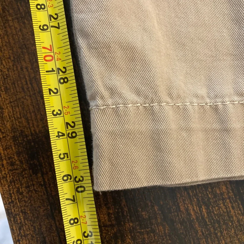 Y2K 2008 Lee One True Fit Khaki Utility Cargo Pants 14 Tan Cotton Straight Leg
